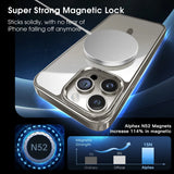 Matte Glossy Color Magnetic Wireless Magnet RingTransparent Armor Hard Case for iPhone 15 14 13 series