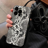 Leather Pattern Camera Protection Soft TPU Case For iPhone 14 13 12 series