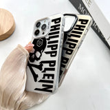 Skull Patter Letters Painting Hard TPU Case for iPhone 15 14 13 12 series