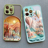 Printed Cartoon Landscape Creative Mountains Gorgeous Nature Pattern TPU Case For iPhone 15 14 13 12 series