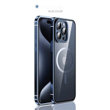 Titanium Alloy Magnetic Wireless Charge Case For iPhone 15 series