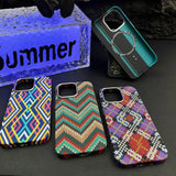 High-End Carbon Fiber Braided Texture Case For iPhone 15 14 13 series