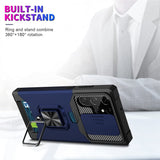 Ring Holder Card Slot Case For Samsung Galaxy S23 S22 S21 Ultra Plus