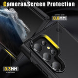 Shockproof Armor Case With Rugged Kickstand For Samsung Galaxy S23 S22 S21 Ultra Plus