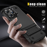 Shockproof Armor Case With TPU Rugged Kickstand For iPhone 14 13 12 series