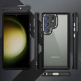 Shockproof Armor Transparent Case With Full Protect Camera Lens For Samsung Galaxy S23 Ultra Plus