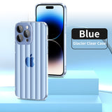 Lens Protection Solid Color Film Transparent Soft Case For iPhone 14 13 12 series