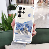 Mountain Sunrise Scenery Liquid Silicone Case For Samsung Galaxy S23 S22 S21 series