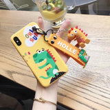 Super cute Stitch Mini Pooh Mikey Dinosaur Case for iPhone 6 7 8 Plus X XR XS MAS