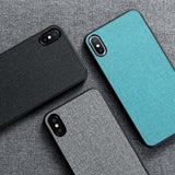 Fabric Leather Case For iPhone X XS Max XR