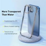 Transparent Plating Thin Soft TPU Back Cover Clear Phone Case For iPhone 12 Pro Max