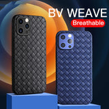 Breathable Mesh BV Grid Weave Phone Case For iPhone 12 11 Pro Max