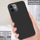Synthetic Fiber Hard Back Cover Luxury Slim Case For iPhone 12 Series