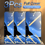 3Pcs Full Cover Screen Protector For iPhone 12 11 Series