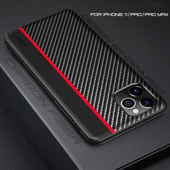 Original Carbon Fiber Leather Back Cover for iPhone 12 Pro Max | iPhone 12 Pro | iPhone 12 Mini | iPhone 12