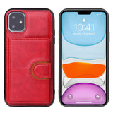 Luxury Leather Stand Casd Wallet Case for iPhone 12 11 Series