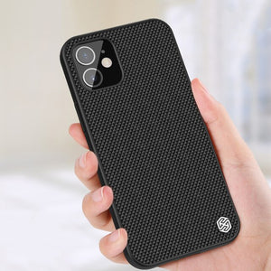 Textured Nylon Fiber Non-slip Light Protector Back Cover Case For iPhone 12 Series