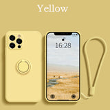 Magnetic Ring Soft Silicone Case For iPhone 13 Series