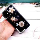 Luxury Fashion Bling Rhinestone Perfume Bottle Case For iPhone 12 11 Series