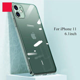 Shockproof Cover Protective Transparent Case Square Shell For iPhone 11