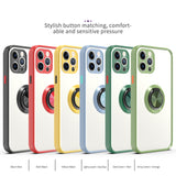 Magnetic Metal Ring Stand Armor Shockproof Case For iPhone 12 11 Pro Max