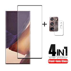 4 in 1 Mirror Film 9H Full Glue Cover Curved Glass For Screen Protetor For Samsung S20 & Note 20 Series