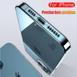 7D Luxury Transparent Shockproof Silicone Case For iPhone 13 12 11 Series