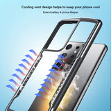Shockproof Phone Case Protective With Airbag Bumper Transparent Case For Samsung S21 Ultra