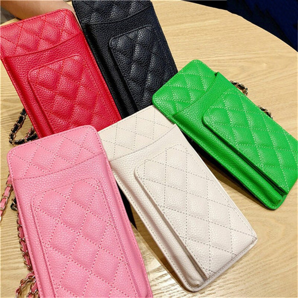 Luxury Crossbody Cellphone Pouch for iPhone Samsung Huawei