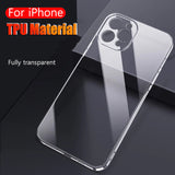 7D Luxury Transparent Shockproof Silicone Case For iPhone 13 12 11 Series