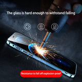 New 360° Full Protection Magnetic Adsorption Metal Glass Phone Case For iPhone 13 12 11 Series