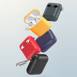 Earphone Case Wireless Bluetooth Shockproof Colorful Silicone Cover With Strap For Apple AirPods 1 2