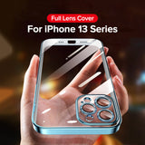 Full Lens Cover Shockproof Plating Case For iPhone 13 Series