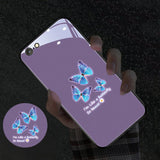 Flash LED Butterfly Luminous Phone Case For iPhone 13 12 11 Series