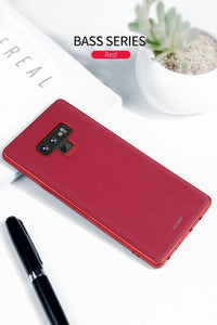 Luxury Leather Texture Magnetic Ultra thin Case for Samsung Galaxy Note 9 Support Wireless Charging