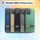 New Elegant Real Wooden Effect TPU Hard Cover Phone Case for Apple iPhone 12 11 Pro MAX