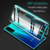 360 Magnetic Metal Double Side Glass Case For Samsung Galaxy S20 Series