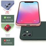 Original Official Full Protection Silicone Case for iPhone 13 12 Series