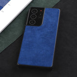 Luxury Business Artificial Alcantara Leather Phone Case for Samsung Galaxy S21 S20 Note20 Series