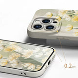 Beautiful Watercolor Flowers TPU Case For iPhone 14 13 12 series