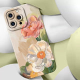 Beautiful Watercolor Flowers TPU Case For iPhone 14 13 12 series