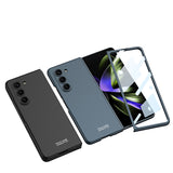 Ultra Thin Hard PC Matte Shockproof Case With Front Glass Film For Samsung Galaxy Z Fold 5