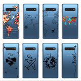 Cartoon Design Soft TPU Transparent Anti-knock Case Cover For Samsung Galaxy S9 S10 S11 Plus S10E S11E