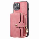 Zipper Wallet Leather Crossbody Lanyard Card Holder Case For iPhone 14 13 12 series