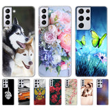 Unique Cartoon Silicon TPU Bumper Case For Samsung Galaxy S21 Series