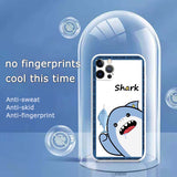 Cartoon Cute Shark Tiger Case for iPhone 13 12 11 Pro Max Mini