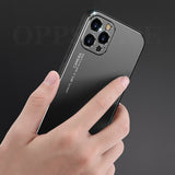 Aluminum Metal Shockproof Square Phone Cases For iPhone 12 11 Series