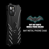 Shockproof Armor Aluminum Alloy Metal Case Batman Logo For iPhone 12 Pro Max