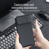 Carbon Fiber Slide Camera Protection Case for iPhone 14 Series