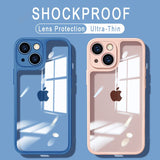 Luxury Transparent Shockproof Silicone Phone Case For iPhone 13 12 11 Series